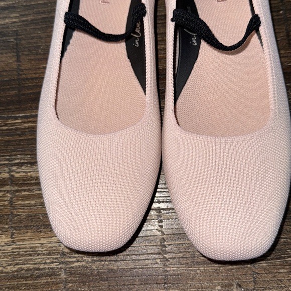 Rothy's The Max Square Mary Jane Flats Blush Pink Size 9 - Picture 4 of 10